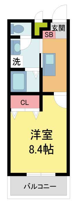 兵庫県宝塚市中筋８ 中山寺駅 1K アパート 賃貸物件詳細