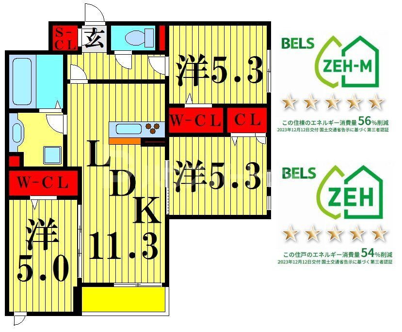 東京都足立区鹿浜５ 西新井大師西駅 3LDK アパート 賃貸物件詳細