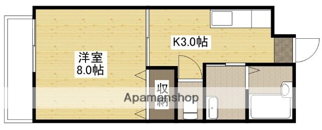 広島県広島市東区尾長東２ 矢賀駅 1K アパート 賃貸物件詳細