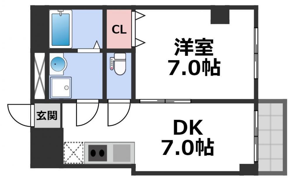 大阪府大阪市東成区大今里西２ 今里駅 1DK マンション 賃貸物件詳細