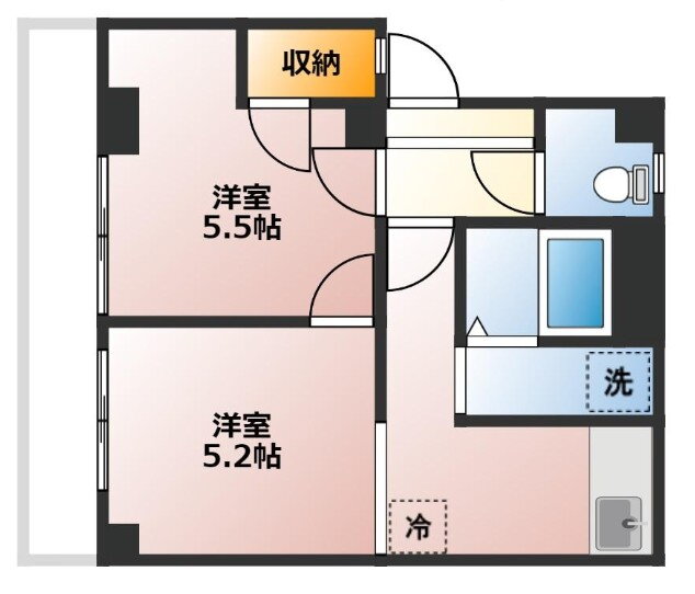 兵庫県神戸市須磨区禅昌寺町１ 板宿駅 2K マンション 賃貸物件詳細