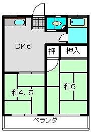泉コーポ 3階 2DK 賃貸物件詳細