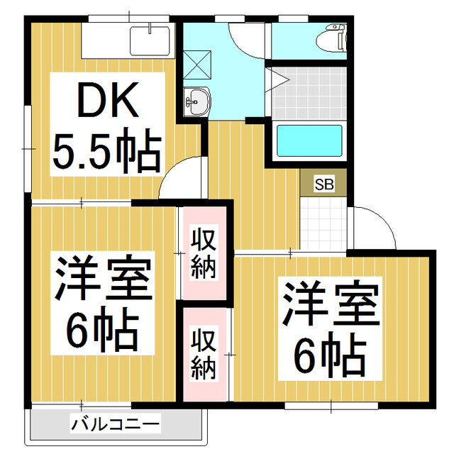 長野県長野市大字安茂里西河原 安茂里駅 2DK アパート 賃貸物件詳細