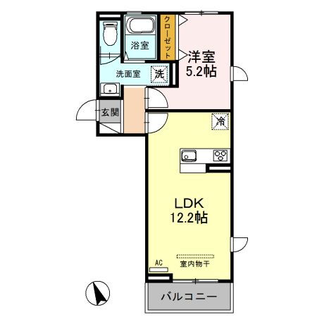 埼玉県熊谷市本町２ 熊谷駅 1LDK アパート 賃貸物件詳細