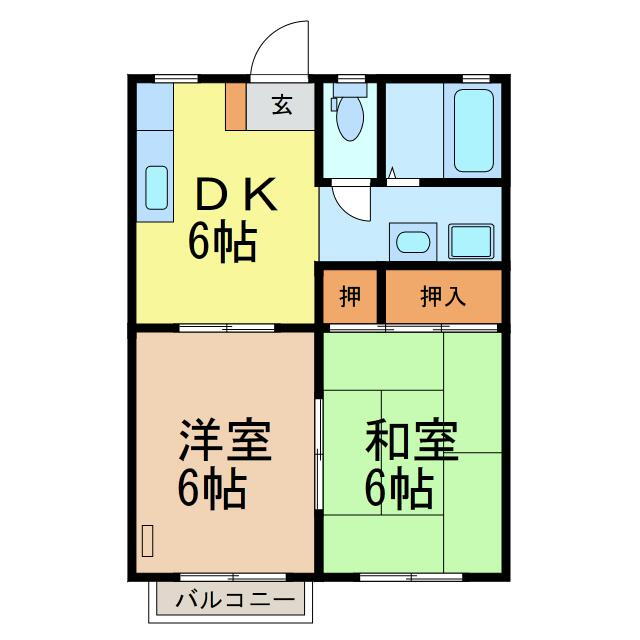 栃木県小山市大字羽川 小山駅 2DK アパート 賃貸物件詳細