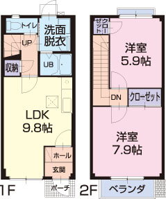 愛知県蒲郡市三谷町東２ 三河三谷駅 2LDK 一戸建て 賃貸物件詳細