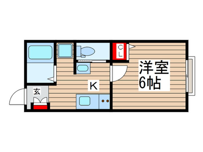 エスコート幕張 2階 1K 賃貸物件詳細