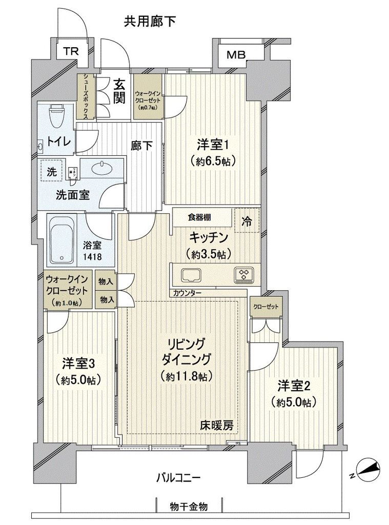 千葉県習志野市谷津１ 津田沼駅 3LDK マンション 賃貸物件詳細