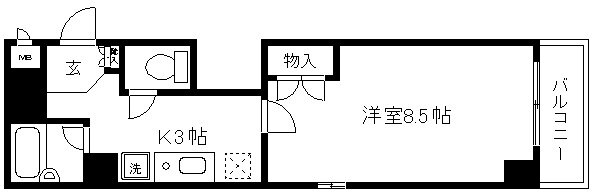 クオーレ京都 4階 1K 賃貸物件詳細