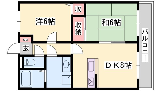 兵庫県姫路市飾磨区城南町１ 英賀保駅 2DK マンション 賃貸物件詳細