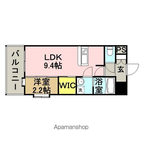 プレスタイルＢＡＹＡＲＥＡ石城 2階 1LDK 賃貸物件詳細