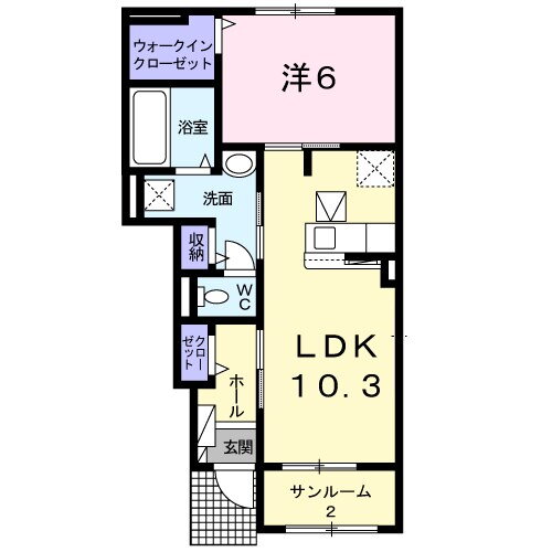 兵庫県姫路市飾磨区蓼野町 西飾磨駅 1LDK アパート 賃貸物件詳細