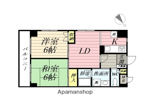神奈川県横浜市鶴見区寺谷１ 鶴見駅 2LDK マンション 賃貸物件詳細
