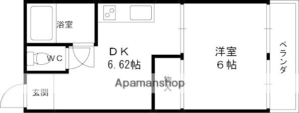 兵庫県西宮市中島町 甲子園口駅 1DK マンション 賃貸物件詳細