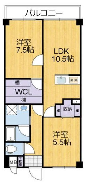 兵庫県姫路市玉手１ 西飾磨駅 2LDK マンション 賃貸物件詳細
