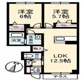 愛媛県西条市福武甲 伊予西条駅 2LDK アパート 賃貸物件詳細