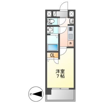 愛知県名古屋市西区名駅２ 名古屋駅 1K マンション 賃貸物件詳細