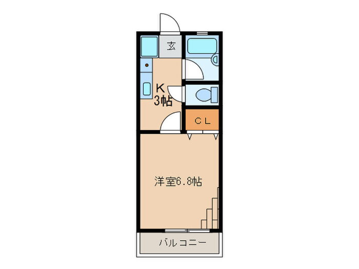 グレイス玉川学園 2階 1K 賃貸物件詳細