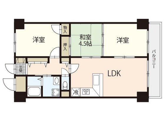 広島県広島市西区井口４ 修大協創中高前駅 3LDK マンション 賃貸物件詳細