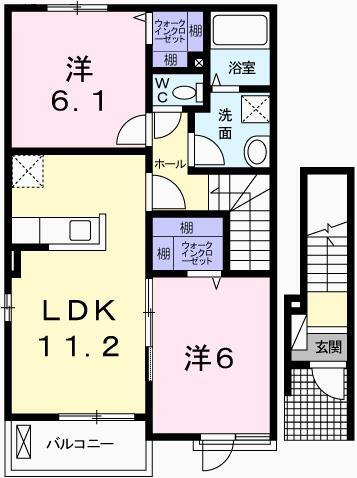 兵庫県姫路市花田町加納原田 東姫路駅 2LDK アパート 賃貸物件詳細