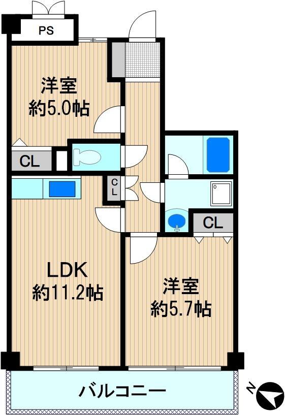 神奈川県川崎市幸区東古市場 鹿島田駅 2LDK マンション 賃貸物件詳細