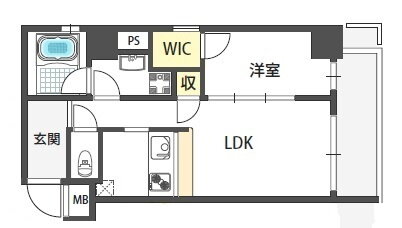 大阪府東大阪市横枕西 荒本駅 1LDK マンション 賃貸物件詳細
