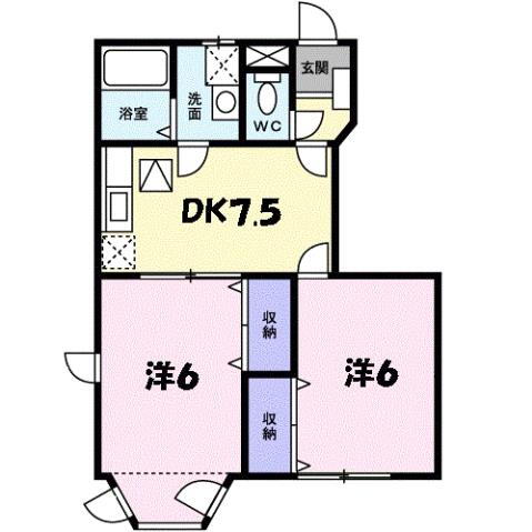兵庫県西宮市山口町中野３ 有馬温泉駅 2DK アパート 賃貸物件詳細