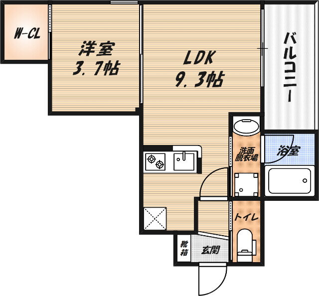 大阪府高槻市明田町 高槻駅 1LDK マンション 賃貸物件詳細