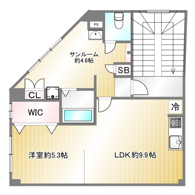 豊緑羽坂マンション 5階 1LDK 賃貸物件詳細