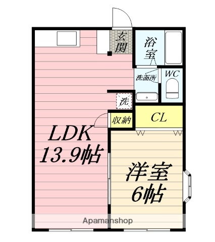 神奈川県大和市桜森３ 相模大塚駅 1LDK アパート 賃貸物件詳細