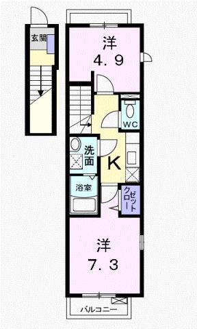 東京都小金井市前原町２ 武蔵小金井駅 2K アパート 賃貸物件詳細