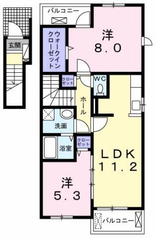 東京都あきる野市野辺 東秋留駅 2LDK アパート 賃貸物件詳細