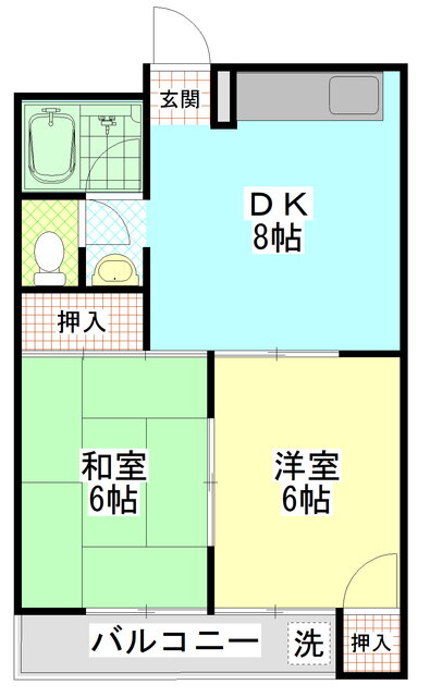 大阪府八尾市楠根町２ 近鉄八尾駅 2DK マンション 賃貸物件詳細