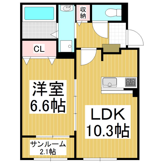 長野県茅野市本町西 茅野駅 1LDK アパート 賃貸物件詳細