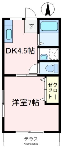 埼玉県狭山市狭山台２ 狭山市駅 1DK アパート 賃貸物件詳細