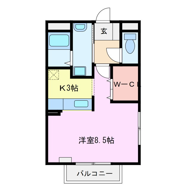 三重県亀山市小下町 1K アパート 賃貸物件詳細