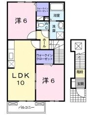 岡山県倉敷市真備町箭田 吉備真備駅 2LDK アパート 賃貸物件詳細