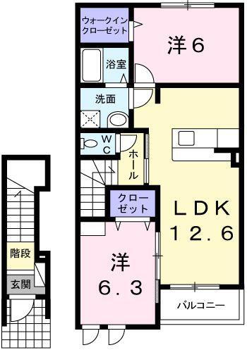 兵庫県姫路市土山４ 姫路駅 2LDK アパート 賃貸物件詳細