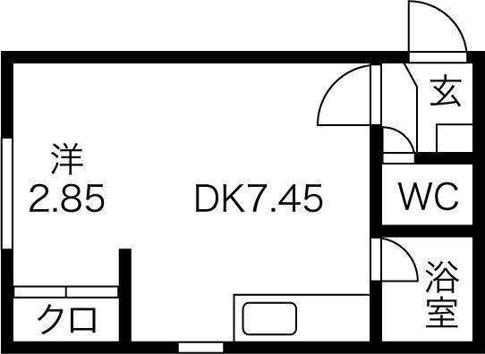北海道札幌市白石区菊水五条１ 菊水駅 1DK マンション 賃貸物件詳細
