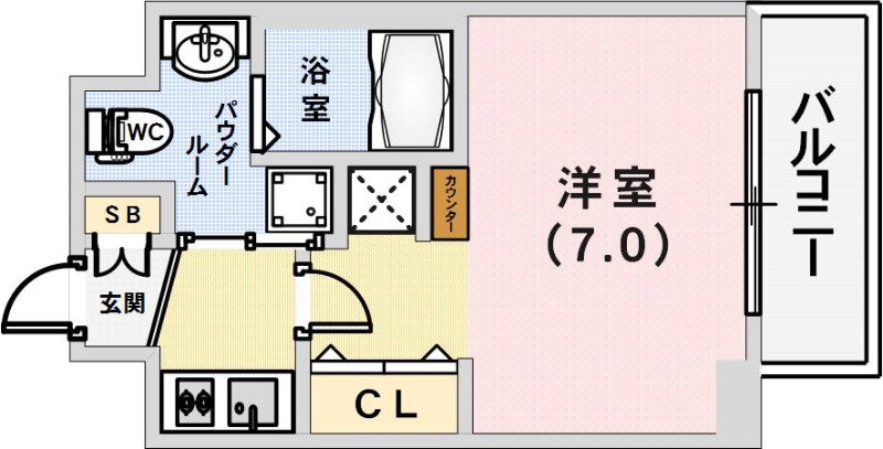 兵庫県神戸市中央区二宮町３ 三ノ宮駅 1K マンション 賃貸物件詳細