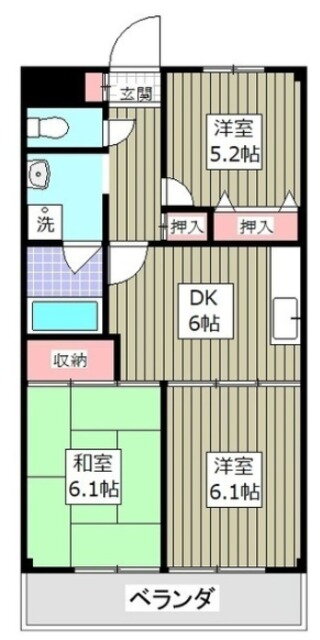 埼玉県狭山市大字東三ツ木 新狭山駅 3DK マンション 賃貸物件詳細