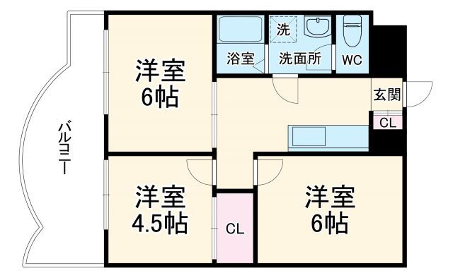 テラスレジデンス鳴海 4階 3DK 賃貸物件詳細