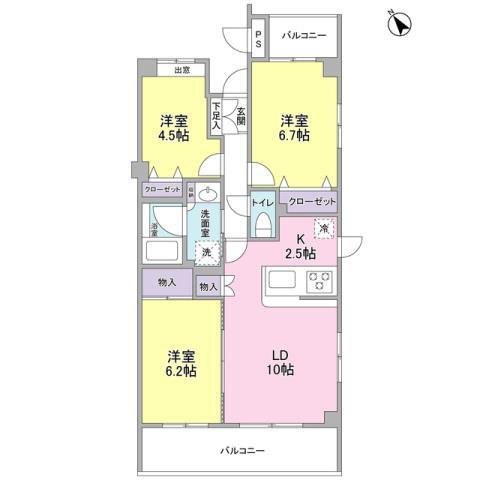 神奈川県横浜市中区根岸旭台 根岸駅 3LDK マンション 賃貸物件詳細