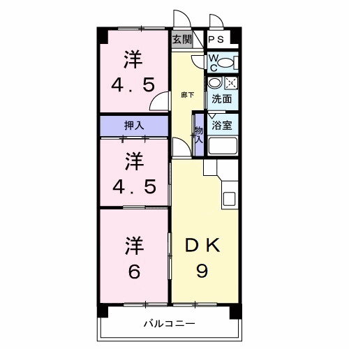 東京都日野市旭が丘６ 北八王子駅 3DK マンション 賃貸物件詳細