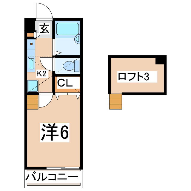 福島県郡山市大槻町字古屋敷 郡山駅 1K アパート 賃貸物件詳細