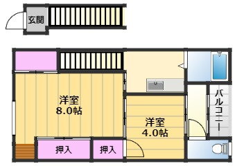 大阪府和泉市池上町 信太山駅 2K アパート 賃貸物件詳細