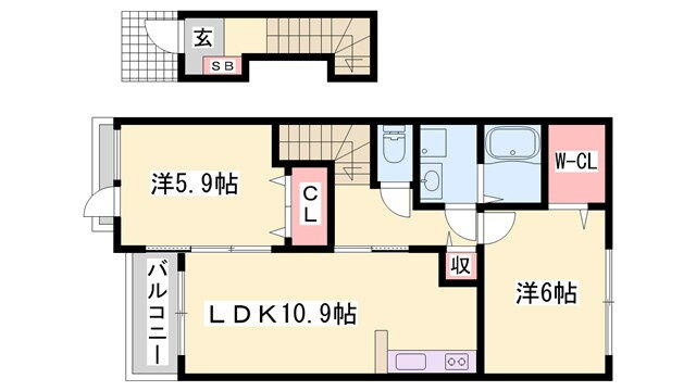 兵庫県姫路市香寺町犬飼 香呂駅 2LDK アパート 賃貸物件詳細
