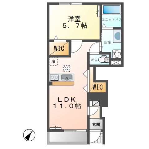 茨城県稲敷郡阿見町大字若栗 荒川沖駅 1LDK アパート 賃貸物件詳細
