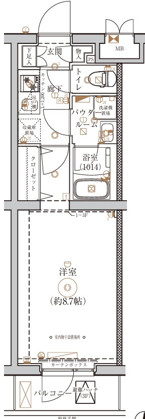 東京都練馬区東大泉４ 大泉学園駅 1K マンション 賃貸物件詳細