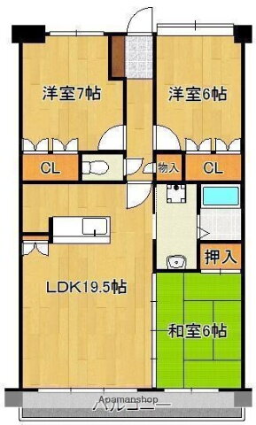 福岡県北九州市小倉北区大手町 西小倉駅 3LDK マンション 賃貸物件詳細